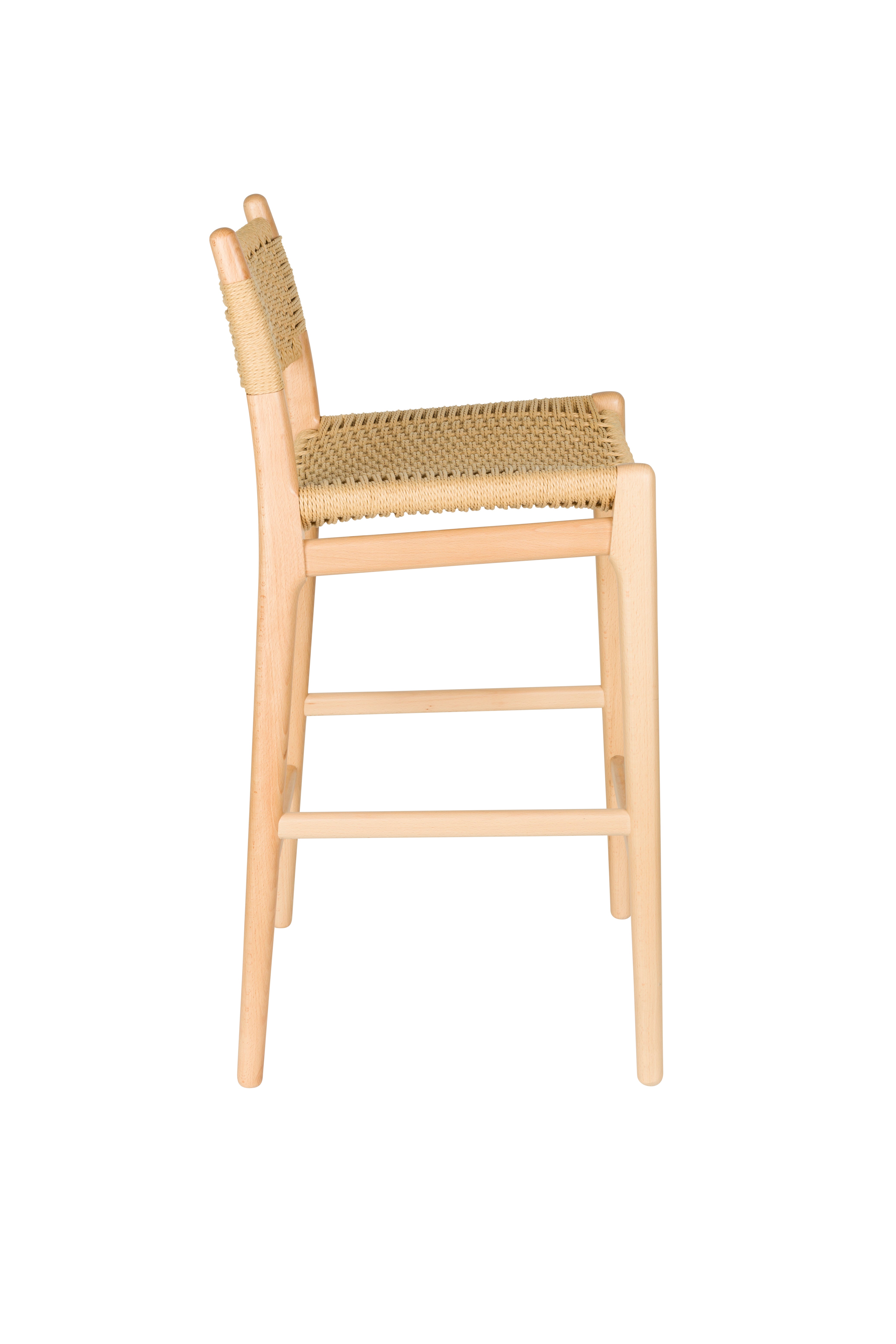 Dutchbone Cecile Natural Wood Counter Stool